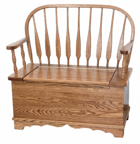 Low Feather Bow Bench